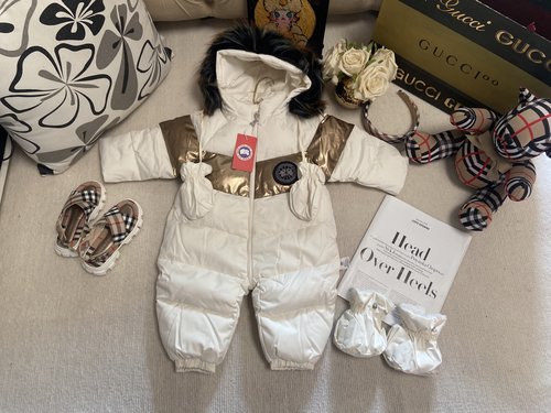 Canada Goose Premium Unisex Baby Thick Fleece Ski Romper 