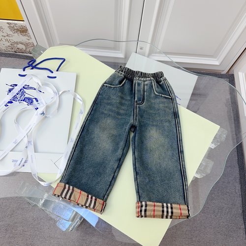 Burberry Kids Fleece-Lined Denim Jeans 