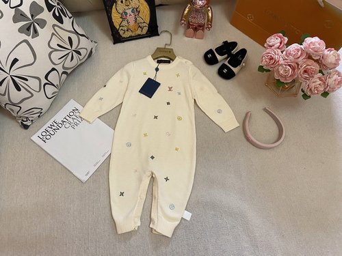 LV Premium Baby Onesie for Boys & Girls, Soft Cotton, Stylish 