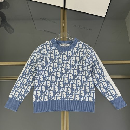 Dior Kids Cashmere Blend Sweater with CD Logo 