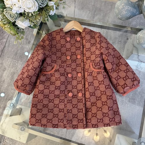 Gucci Girls High-End Kids Jacket Imported Custom Fabric Pure Cotton Comfortable Stylish 