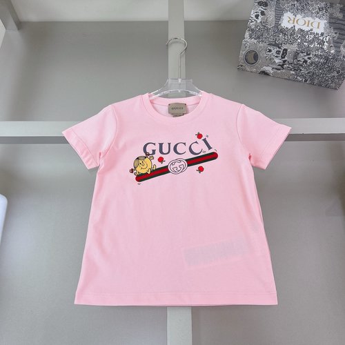 Gucci Kids Mr. Men Little Miss Print Cotton T-Shirt Spring New 