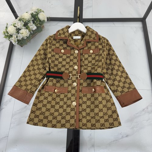 Gucci High-end Unisex Kids Cotton Coat, Comfortable & Stylish 
