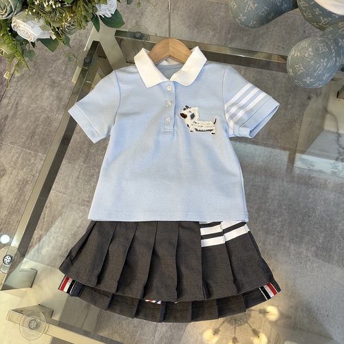 Thom Bn Girls Premium Satin Skirt Set, Breathable Stretchy, Comfortable & Stylish