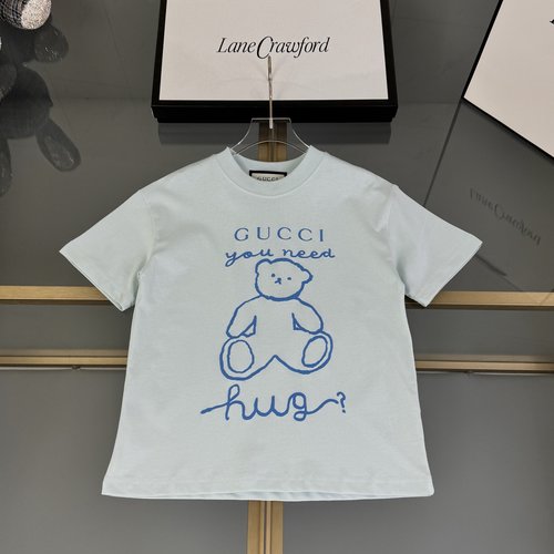 Gucci High-End Kids Cotton T-Shirt 
