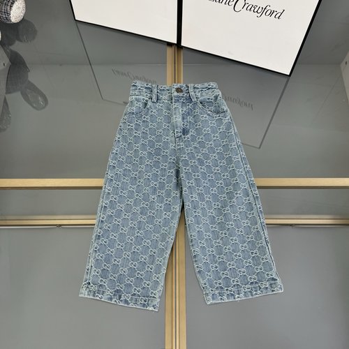 Gucci Kids Washed Denim Jeans Comfortable & Stylish 